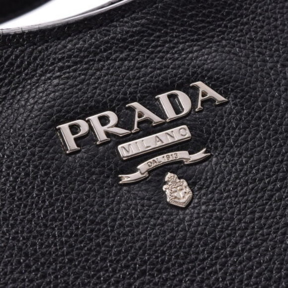 Prada black leather shoulder bag - Picture 8 of 12